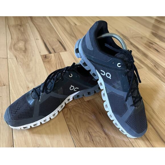 On Cloudflow Men's Black Asphalt Athletic Running Shoes Sneakers Size 9.5 - Picture 11 of 11